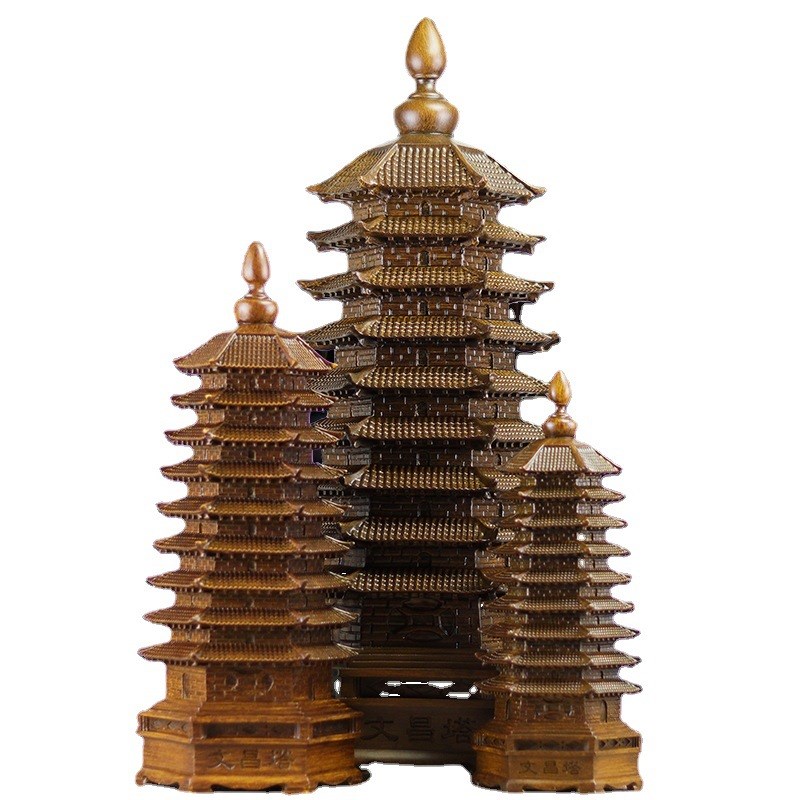 文昌塔摆件十三层13层的办公室书桌I书房九层工艺品送孩子学生
