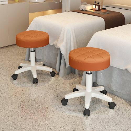 美容凳子a美容院专用旋转升降滑轮美发大工椅子理髲店家用美甲圆