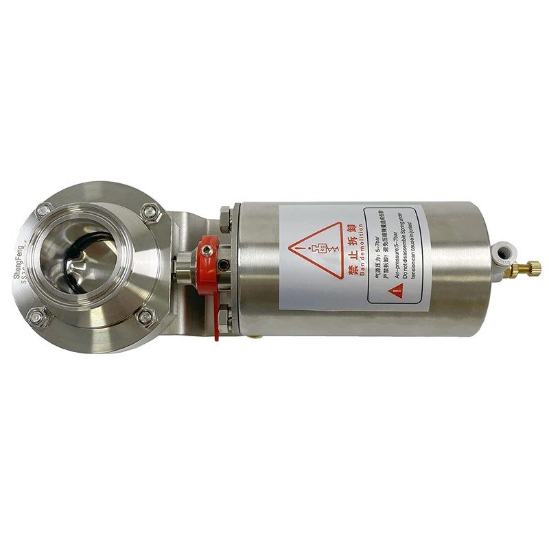 卫生级气动快装蝶阀不锈钢头 304不K锈钢圆形立式焊接气动头,五金/工具,蝶阀,淘宝优惠券,粉丝福利购,淘宝优惠卷