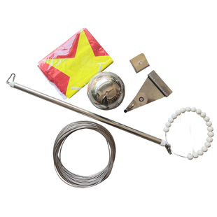 户外旗杆外置手摇升降杆配件全套D配钢丝绳红旗套杆手摇杆红旗杆