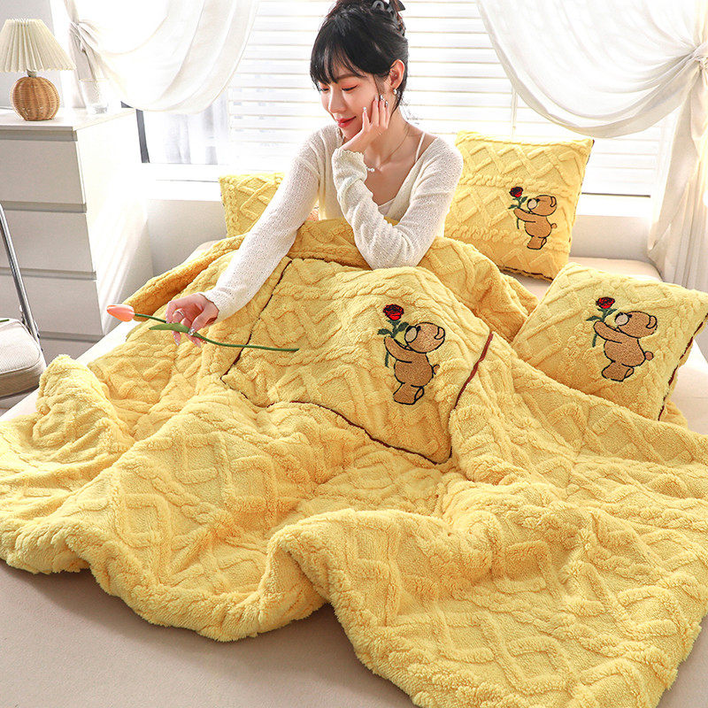 2022b新款加厚车载加绒抱枕被子两用折叠办公室午休靠垫枕头二合,居家布艺,抱枕被,淘宝优惠券,粉丝福利购,淘宝优惠卷