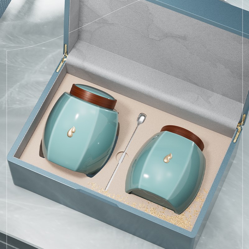 高档钢琴烤漆木盒陶瓷茶叶礼盒空C盒利川红恩施玉露黄茶包装空盒