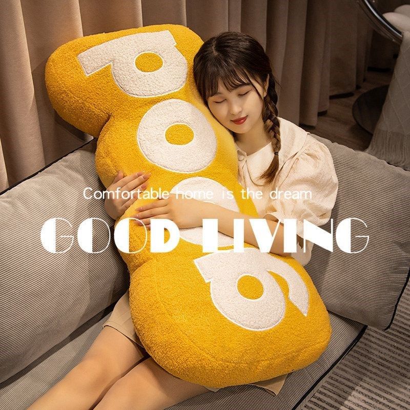 ins风创意good长条抱枕沙发客厅靠垫床上侧睡夹腿枕靠.枕床头靠背