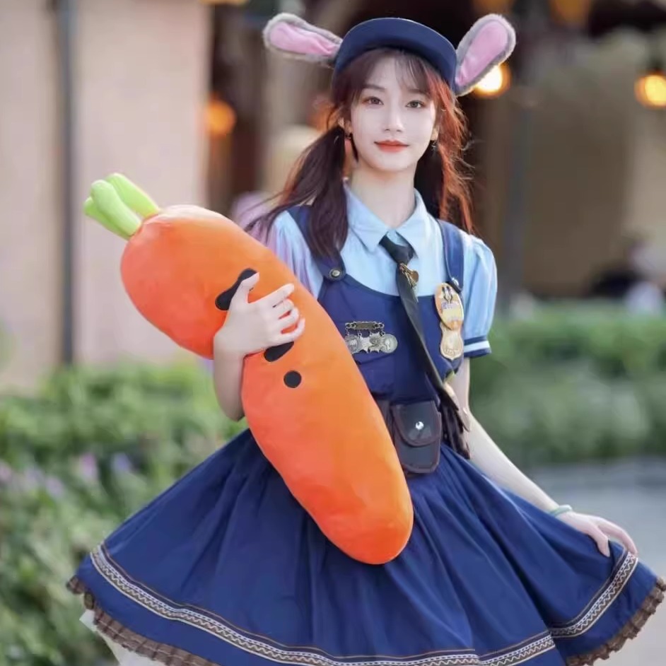 兔子女警官衣服朱迪cos套装万圣节动漫展成人儿童游乐园穿搭制服
