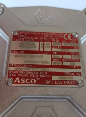 阿斯卡E290B072常闭型角座阀主要分类E290B053