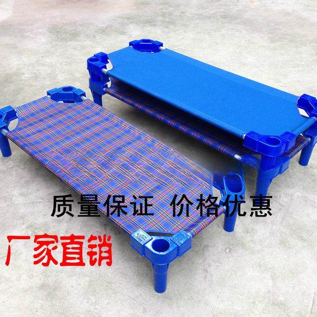 幼儿园塑料帆布床儿童床托班午休睡觉床宝宝床叠叠床折叠小床