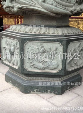 青石龙柱柱座柱脚雕刻柱珠方形异形多边形莲花柱墩文化柱柱基石