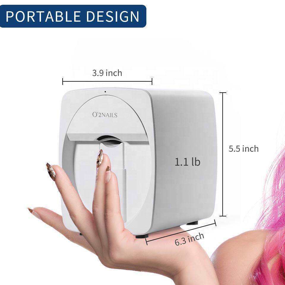 小型便携式3D全自动美甲打印机绘甲机O2nails指甲印花机支持DIY