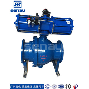 衬氟球阀Q647M气动固定式卸灰青铜 气源全通径水阀铜阀门