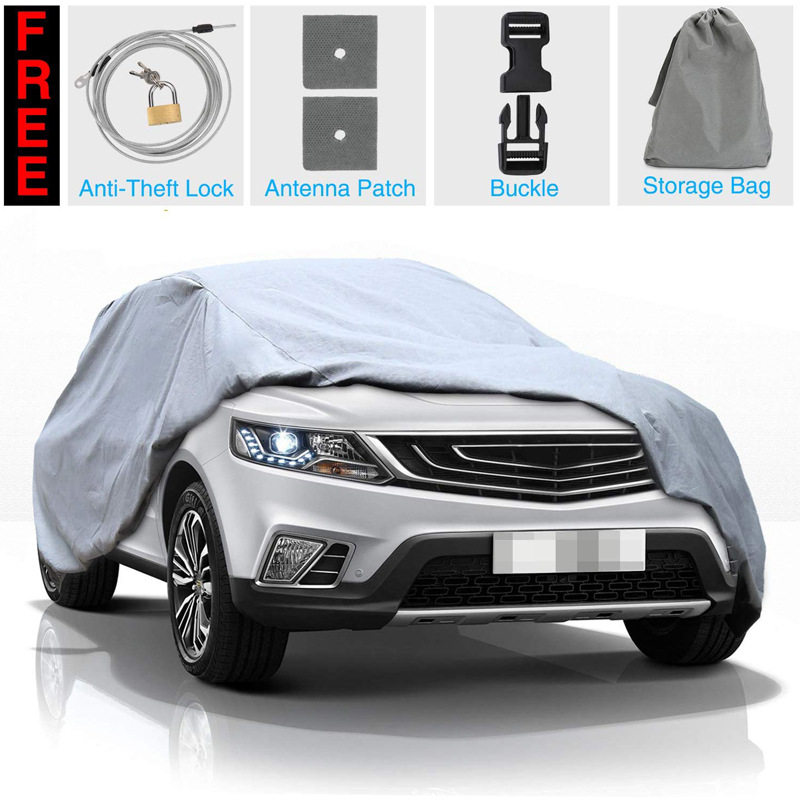 越野车车罩 汽车车衣 SUV Full Car Cover 防尘 防嗮 银色