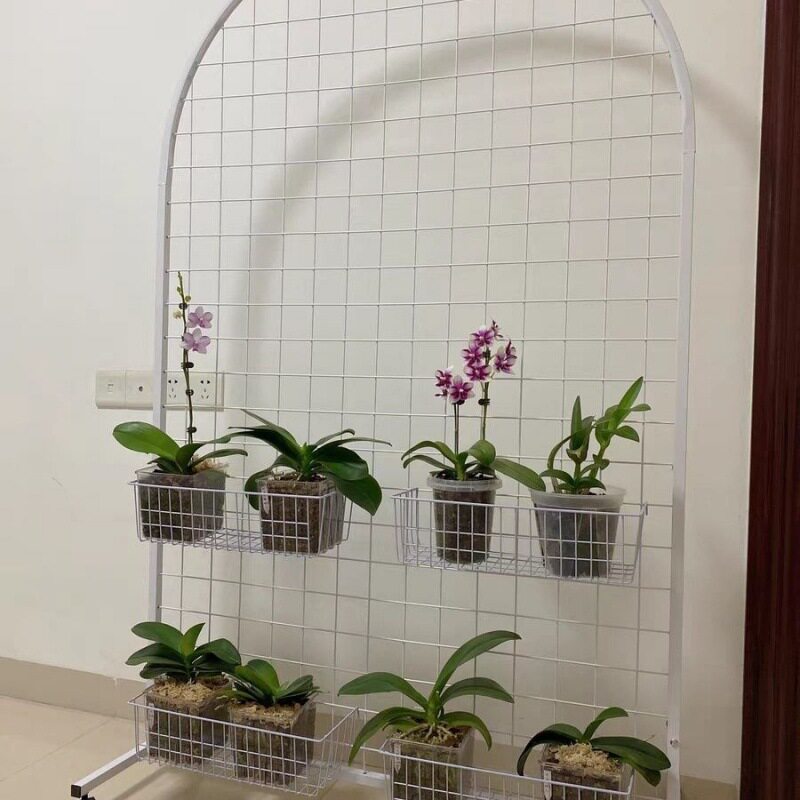 立式铁艺网格折叠移动展示架