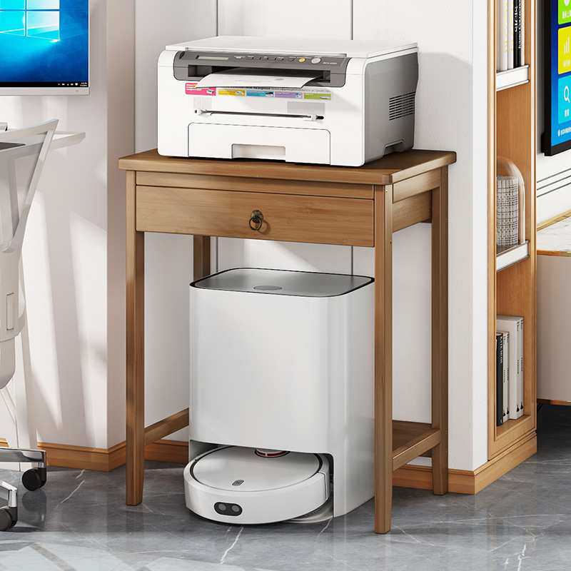 放打印机置物架落地办公室桌下复印机架子小桌子家用客厅收纳jω