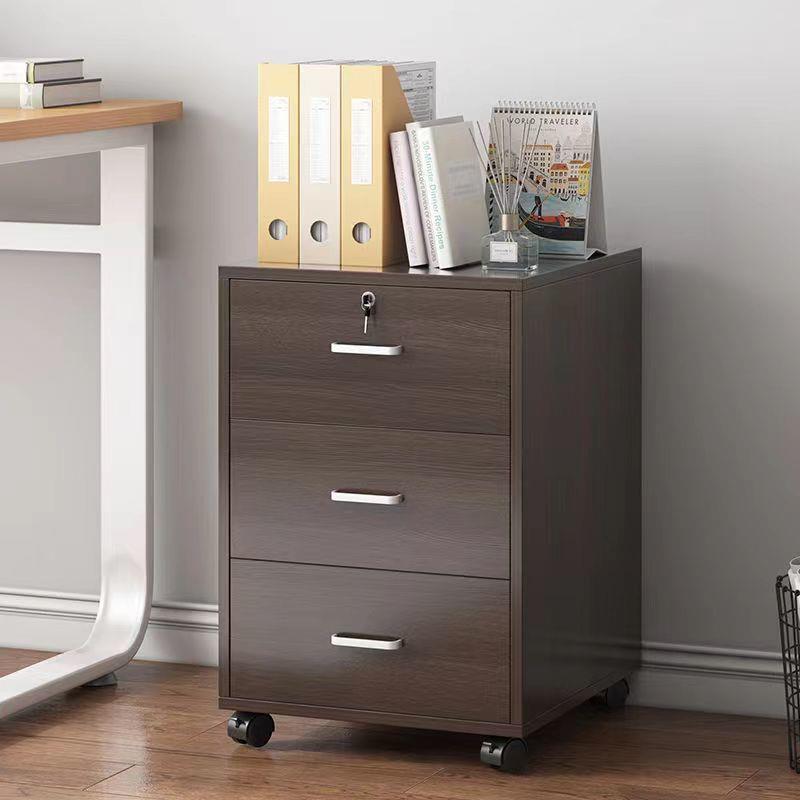 文件柜现代简约小型置物柜简易落地矮柜可移动柜子收纳带锁储物柜
