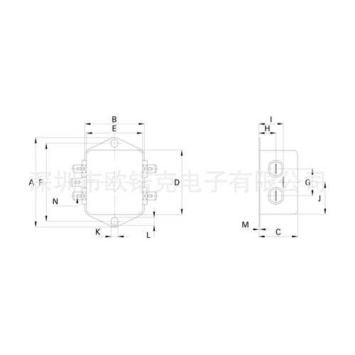 SCHAFFNER夏弗纳800746-SF带快速导通10A EMC滤波器FN2010B-10-06