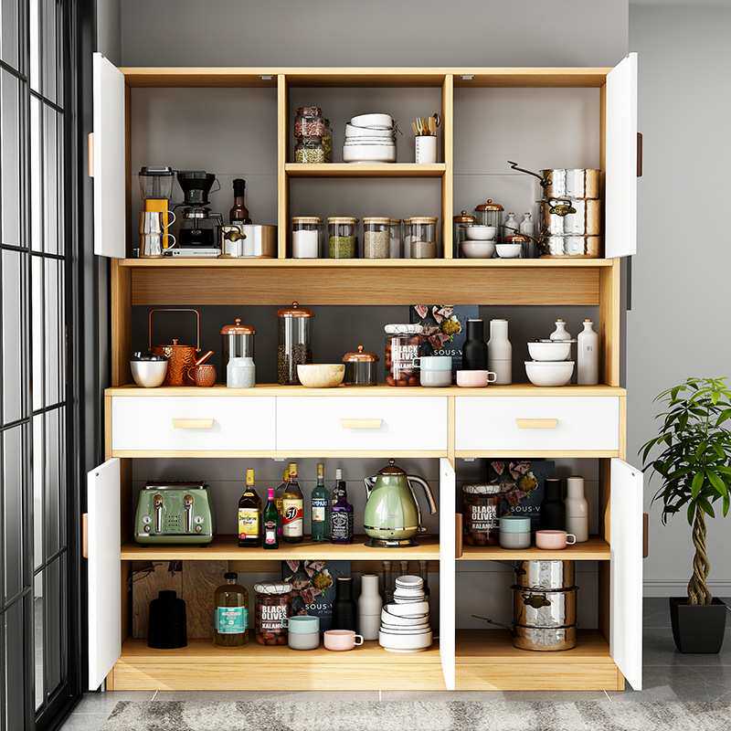 餐边柜橱柜一体靠墙高柜家用小户型储物柜客厅靠墙碗柜厨房茶水柜