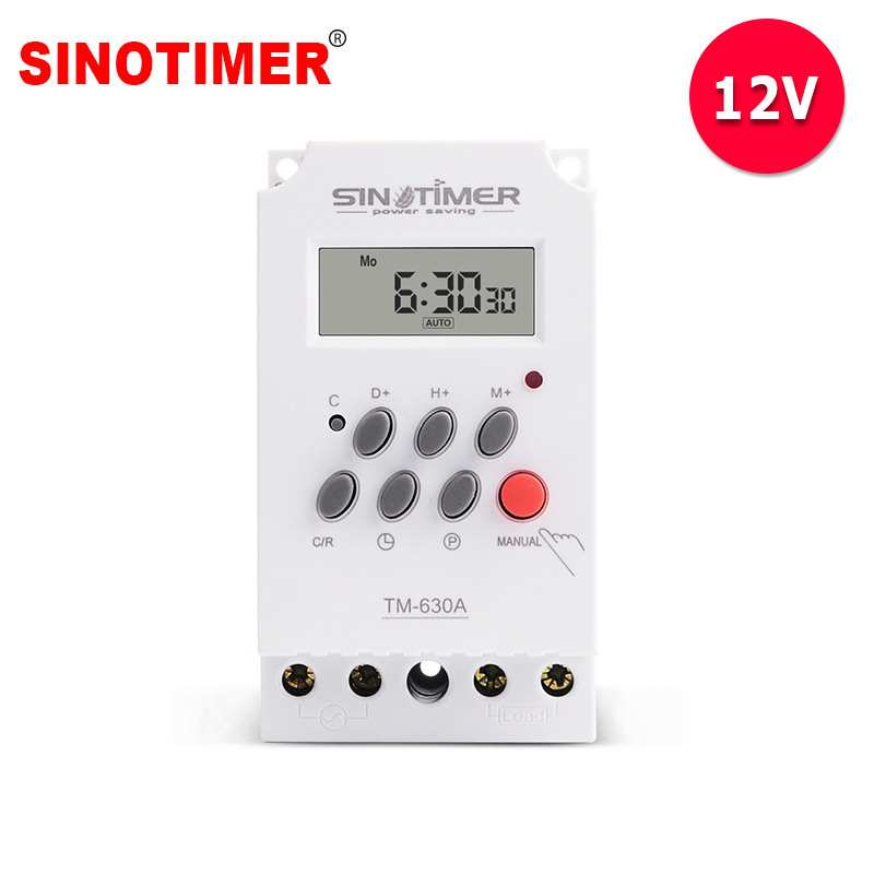 TM630A-4全自动路灯霓虹灯舞台时控定时时间控制器开关12VDC