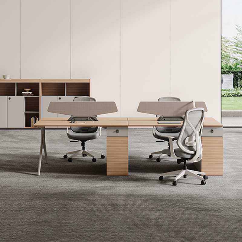 简约现代职员办公桌子员工电脑办公桌椅组合办公室家具屏风工位