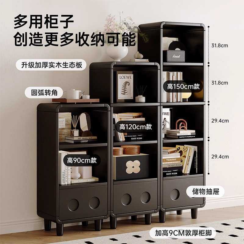 角柜墙角三角靠墙置物柜窗边柜飘窗柜子书柜储物柜一体复古转角柜