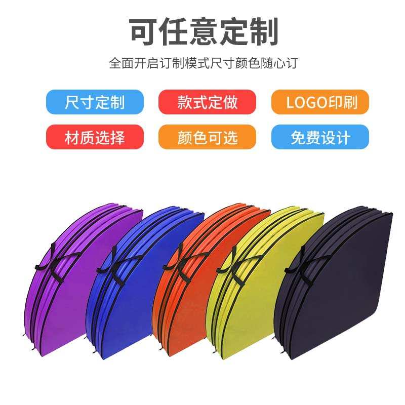 跨境代发钢管舞保护垫四折防摔舞蹈垫加厚防水皮革训练垫子海绵垫