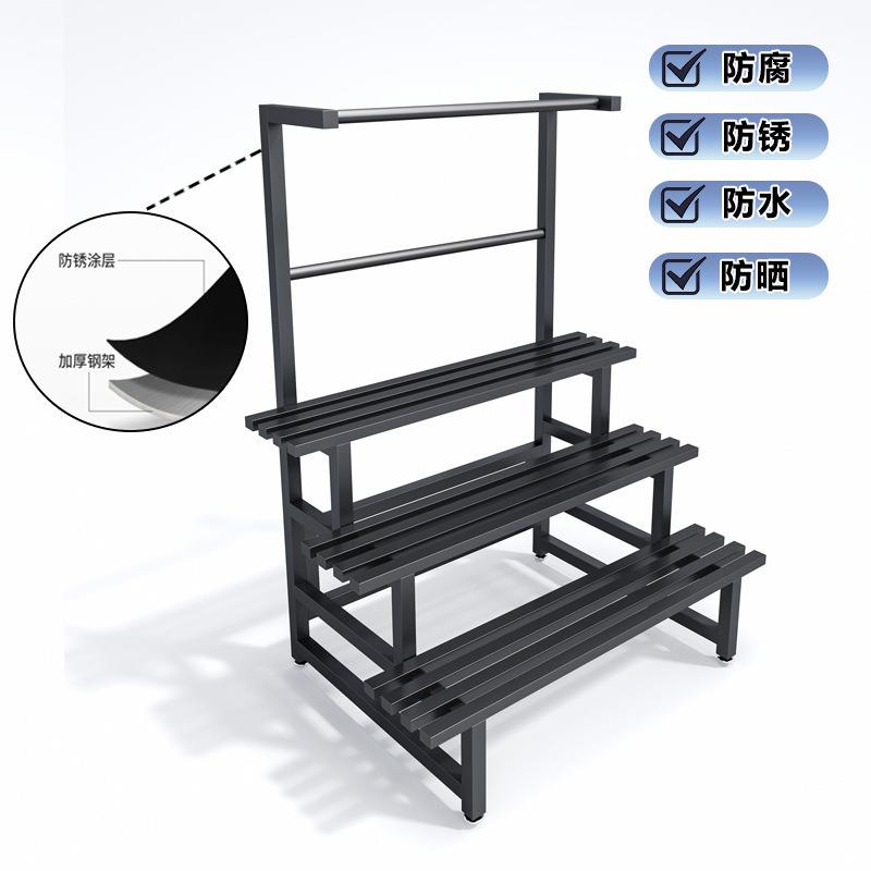不锈钢阳台花架子铁艺阶梯落地式多层多肉客厅置物户外装饰花盆架