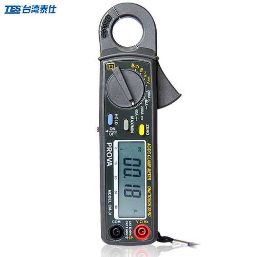 泰仕CM-01低电流交直流钩表CM01钳形电流表钳表电勾表万用表
