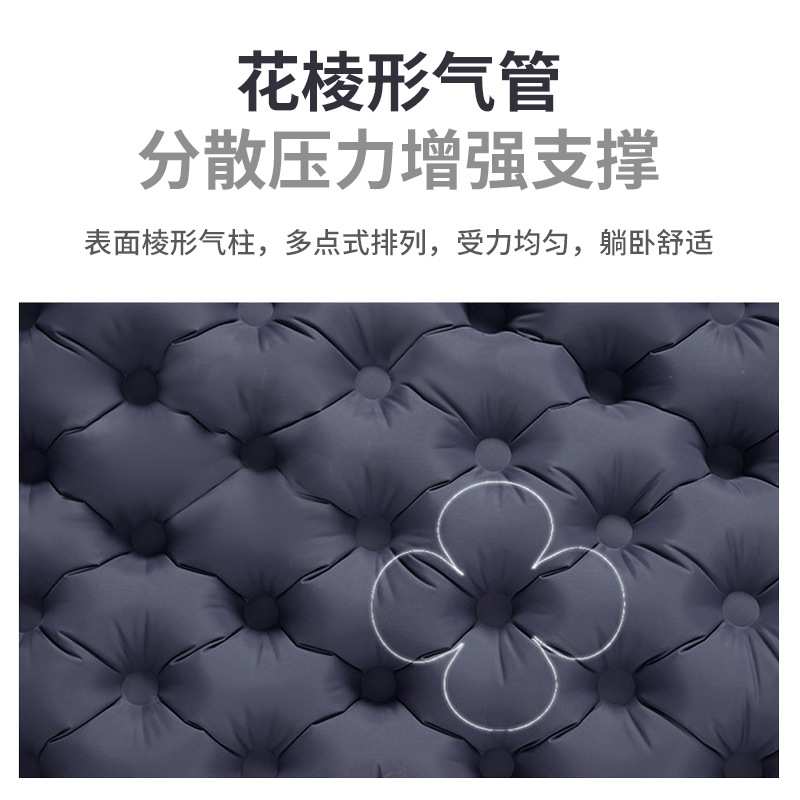 PACOONE充气床垫户外双人睡垫野外便携式露营装备打地铺防潮地垫