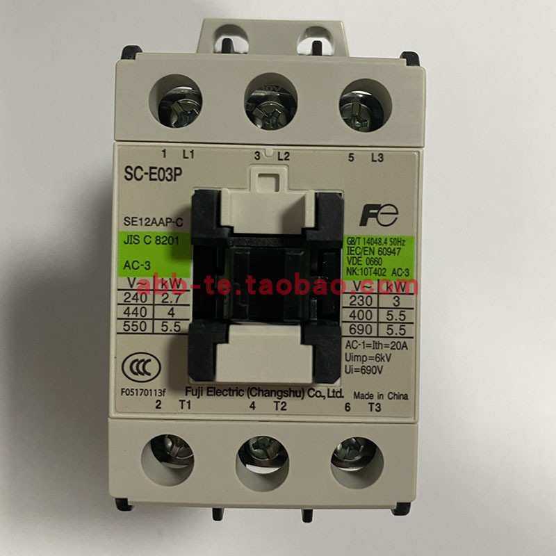 富士接触器SC-E03PN5-C 交流 12A 220VAC 50Hz