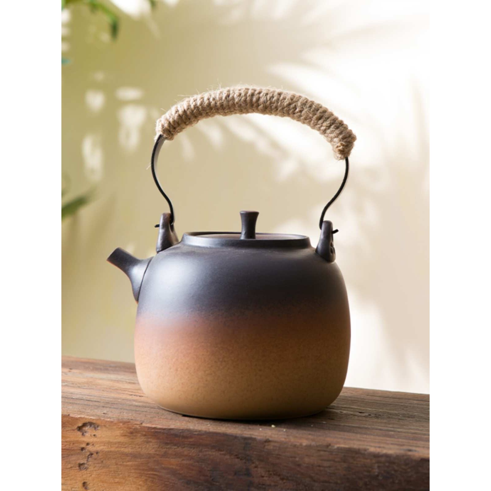 围炉煮茶陶壶烧水壶电陶炉煮茶壶明火壶炭炉家用户外侧把壶提梁壶