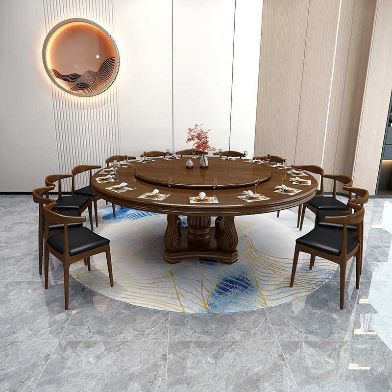 实木圆餐桌椅转盘餐厅吃饭桌子家用现代新中式仿古酒店饭台大圆桌,模玩/动漫/周边/娃圈三坑/桌游,模型制作工具/辅料耗材,淘宝优惠券,粉丝福利购,淘宝优惠卷