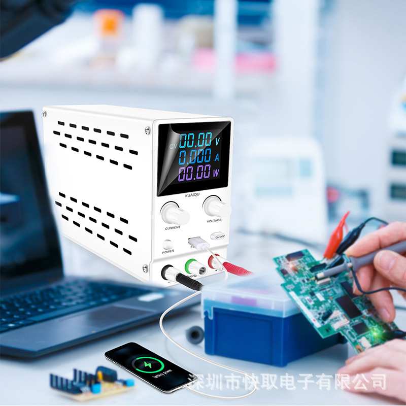 快取SPPS-B1203D可调直流稳压电源开关电源编码器旋钮彩屏数显