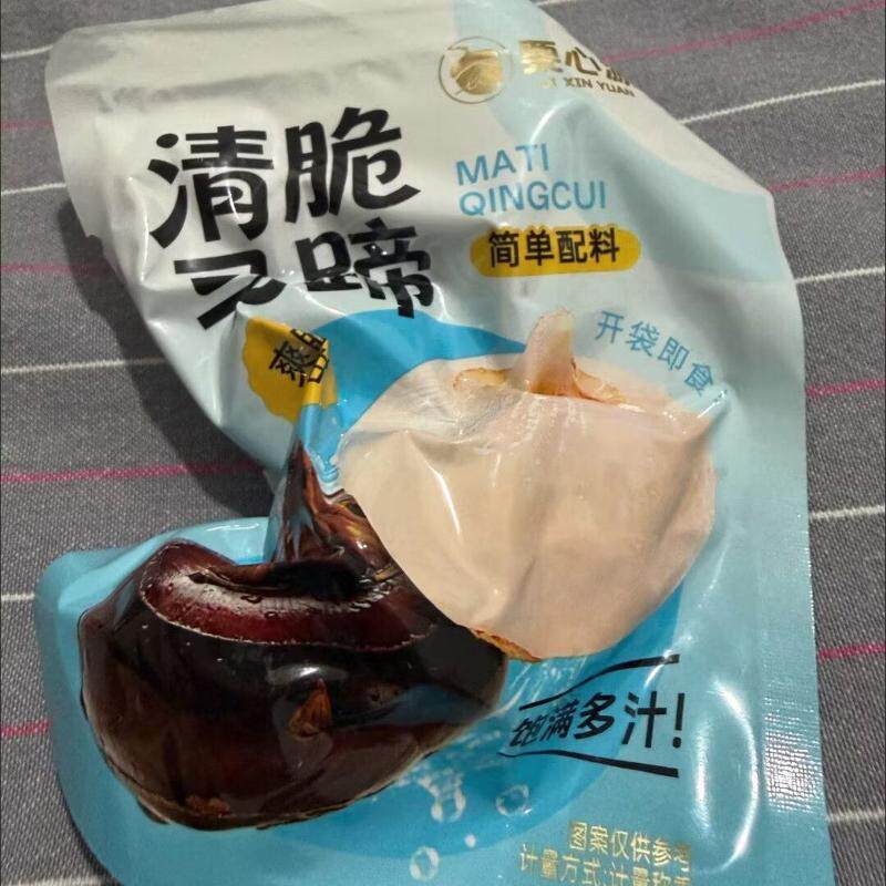 栗心源清脆马蹄502g整箱开袋即食去皮果蔬干休闲零食特产罐头