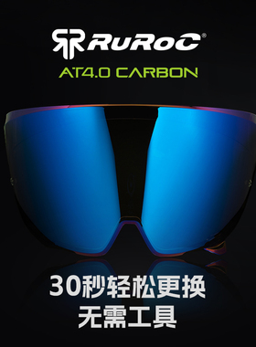 官方Ruroc鲁洛头盔护目镜风镜AT3/4原装正品Track赛道镜片罗宁