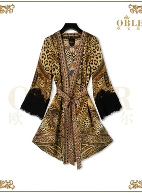 【欧宝莱尔】OBLE新款时尚真丝连衣裙305-24496