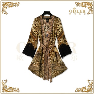 【欧宝莱尔】OBLE新款时尚真丝连衣裙305-24496