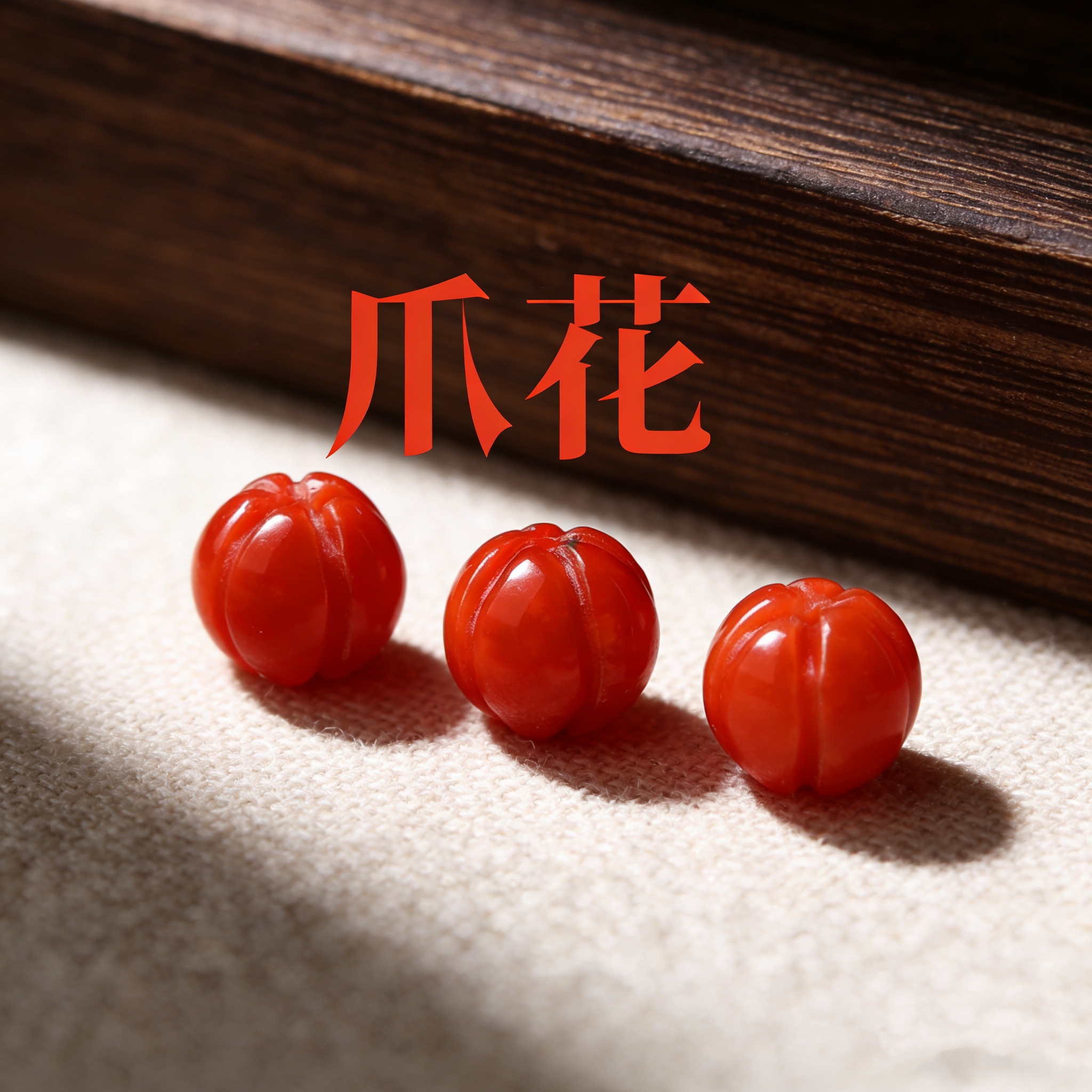 正宗凉山南红玛瑙天然南瓜珠老型珠散珠星月菩提文玩配饰diy配件