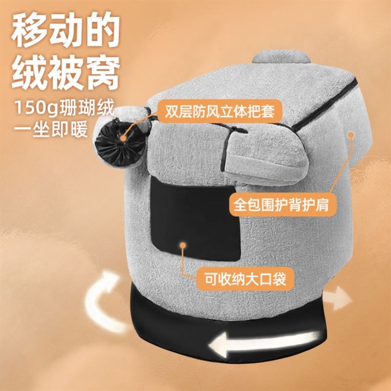 羽绒服面料挡风被冬季加厚加宽加大通用保暖防水防寒电动车防风罩