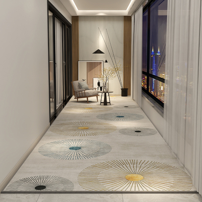 走廊地毯门垫进门高端定制入户门家用地垫过道长条脚垫门外玄关垫