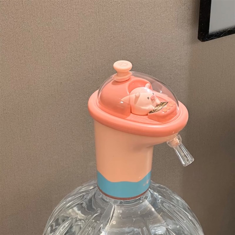 可爱小猪电动桶装水抽水器可自动上水饮水器家用吸水器卡通抽水泵