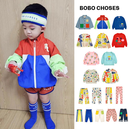 3Z清仓西班牙bobo choses 儿童卫衣打底衫牛仔外套针织开衫裤子