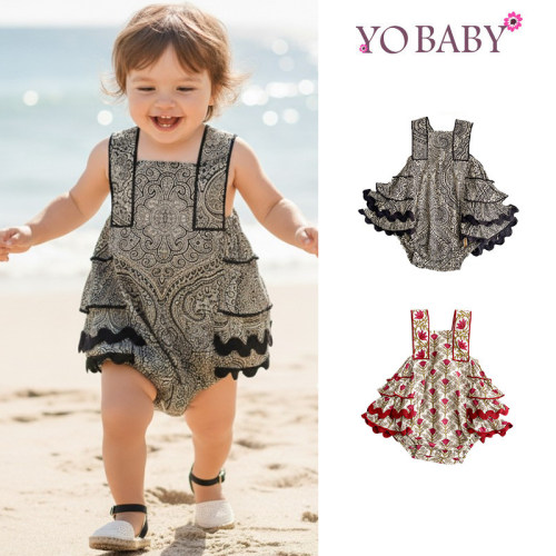 5Z 印度YOBABYONLINE  SS26女宝吊带包屁衣背带花苞裤