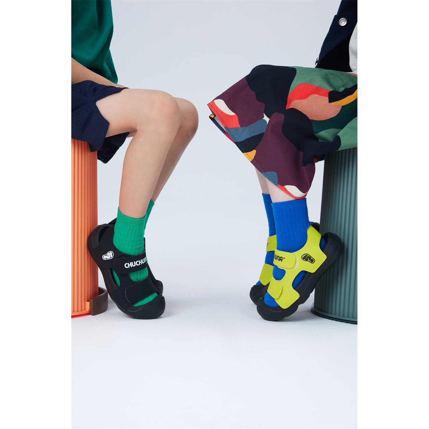 chuchuna防踢撞速干鞋两穿鞋