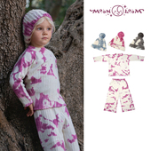 针织帽 3件4折不换退 moonloomFW22秋冬儿童羊毛扎染上衣阔腿裤