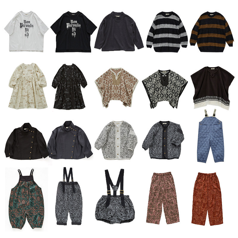 3Z清仓日本elfinfolk秋冬秒杀合集FW24儿童短袖打底衫夹克外套裤图片