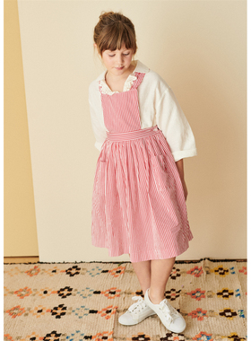 3件38折 英国Caramel SS24女宝吊带连衣裙拉菲草发箍发夹