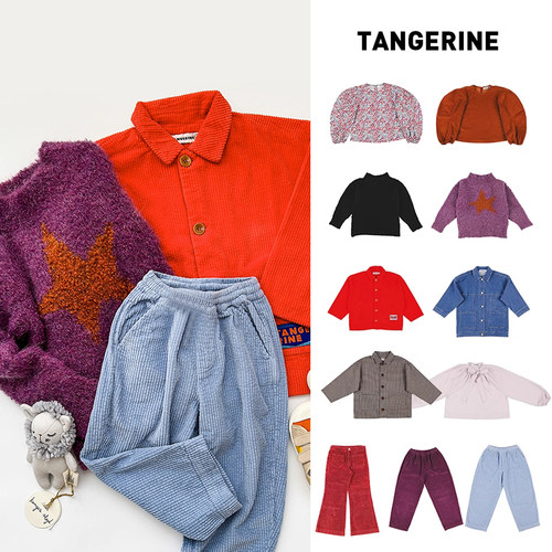 3Z清仓 现货 西班牙TANGERINE FW24秋冬儿童夹克上衣毛衣裤
