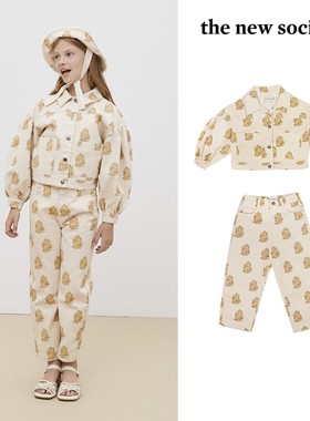 3件4折不换退 the new society SS23春夏儿童印花夹克外套裤子
