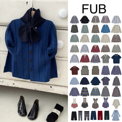 3Z清仓 FUB秋冬秒杀合集  FW24儿童上衣毛衣打底裤背带短裤
