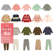 3件5折丹麦floess秋冬合集FW24儿童衬衫 上衣夹克连衣裙打底裤