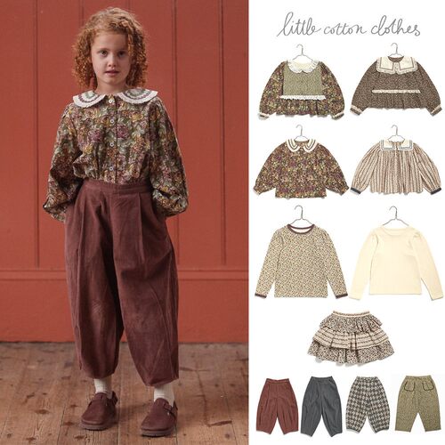 5Z 英国Little Cotton Clothes FW25女童上衣半裙长裤