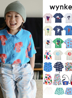 3件5折 英国Wynken SS25春夏儿童中性款短袖T恤短裤包包